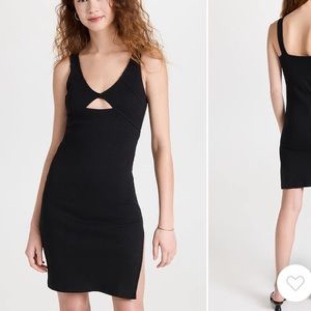 NEW BB Dakota by Steve Madden Body Talk Cutout Stretch Dress Black SZ Medium
